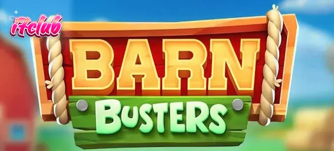 Isang masayang eksena mula sa Barn Busters slot na nagtatampok ng mga tupa sa isang bukid.